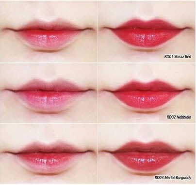 Wine Lip Tint color shades - Wine lipsticks