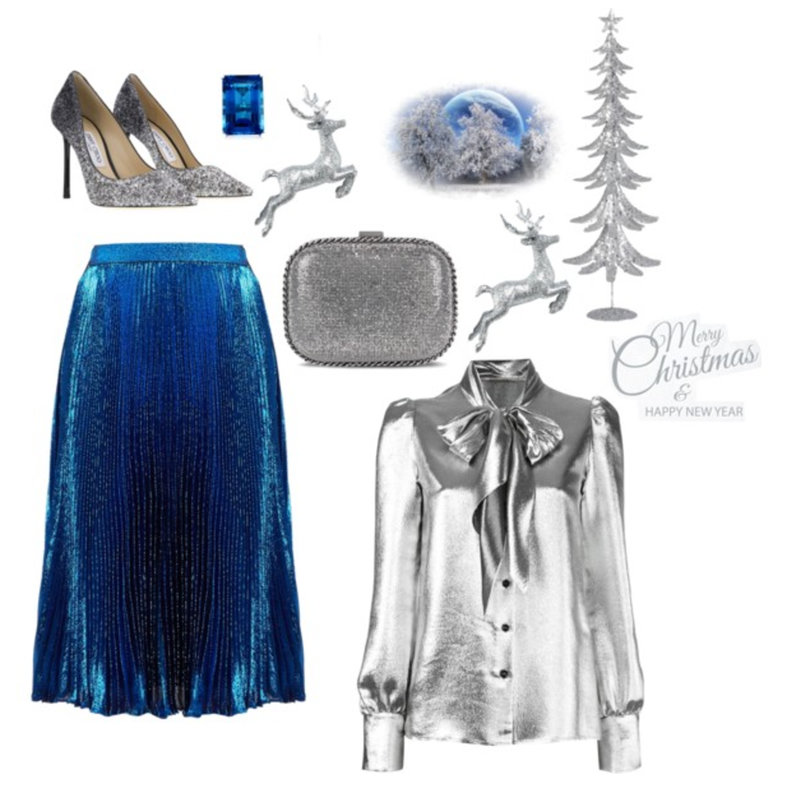 New Years Outfit Ideas - Metallic look