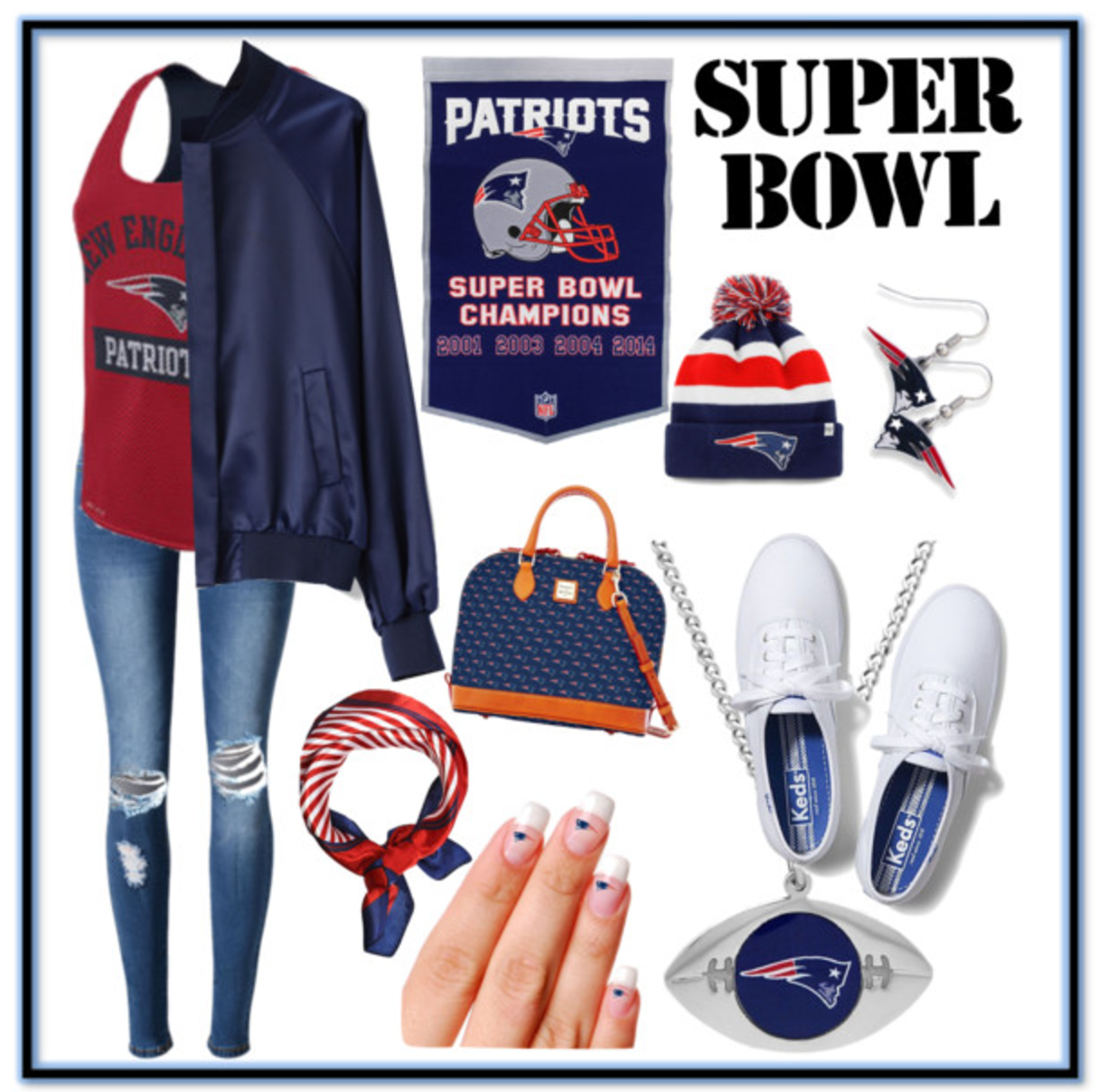 Super Bowl Outfit Ideas 2017 - Patriots Fans