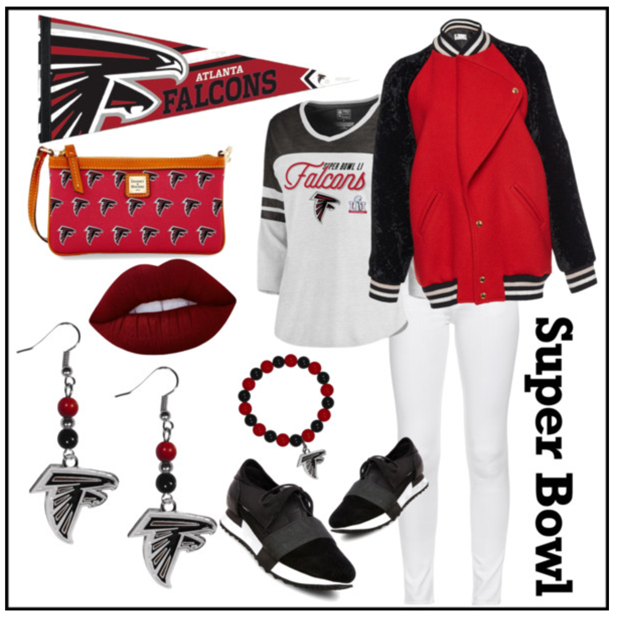 Super Bowl Outfit Ideas 2017 - Falcons Fans