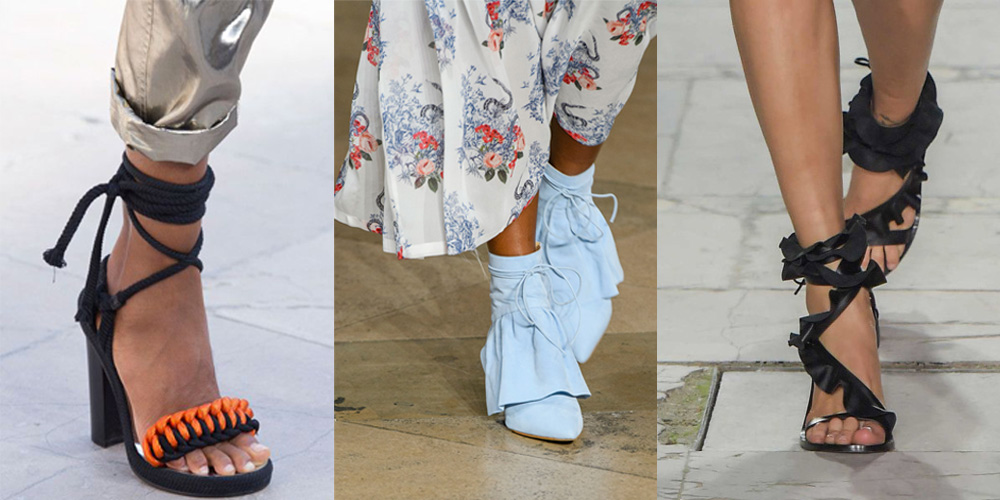 Spring/Summer Shoe Trends 2017: Ruffles, Bows, Feathers And Ribbons