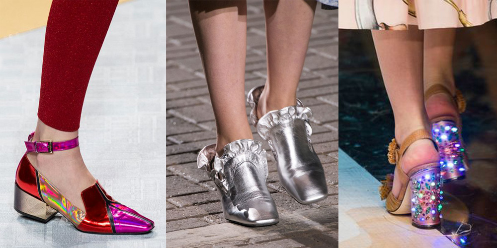 Spring/Summer Shoe Trends 2017: Shiny Shoes