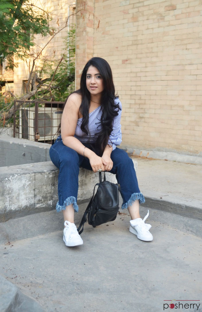 What To Wear With Jeans That Have Frayed Hems [Two Looks]