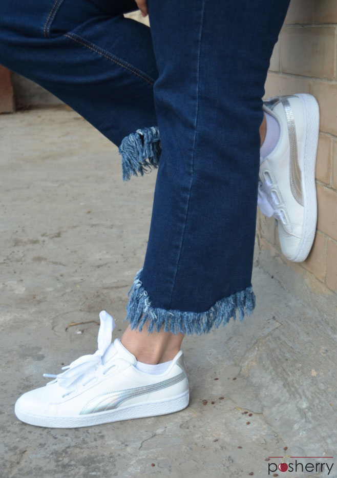 What To Wear With Jeans That Have Frayed Hems [Two Looks]