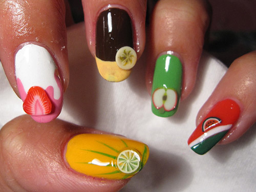 Summer Nail Colors Trend-Fruits Summer Nail Colors Trend-Fruits