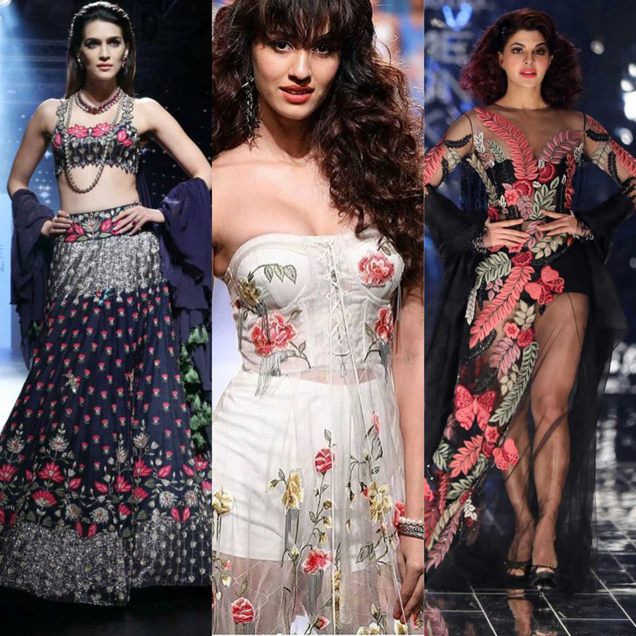 Lakme Fashion Week-Floral embroidery
