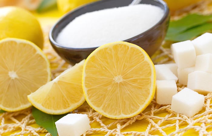 How to remove tan-Lemon and Sugar 