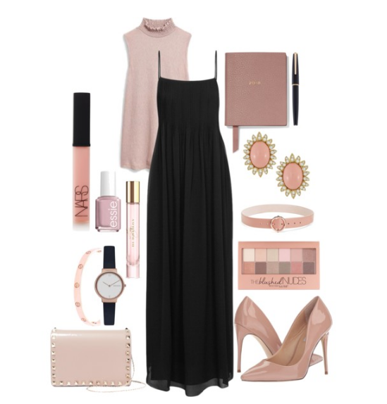 What To Wear To A Job Interview In Fashion- Long Dress With Blouse 