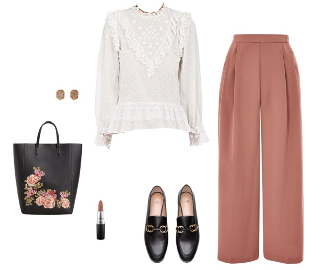 What To Wear To A Job Interview In Fashion-Wide Leg Pants 