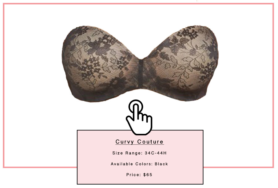 Curvy Couture Strapless Bra For Busty Boobs