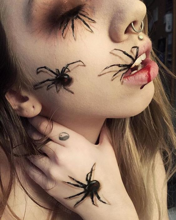 Creepy-Crawly Spider Halloween Makeup Ideas