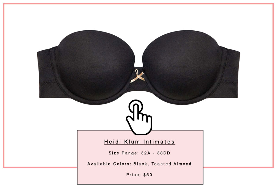 Heidi Klum Intimates Strapless Bra For Busty Boobs