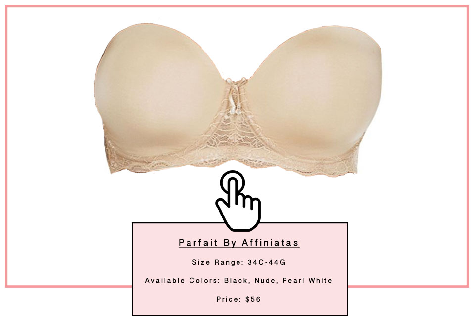 Parfait by Affiniatas Strapless Bra For Busty Boobs