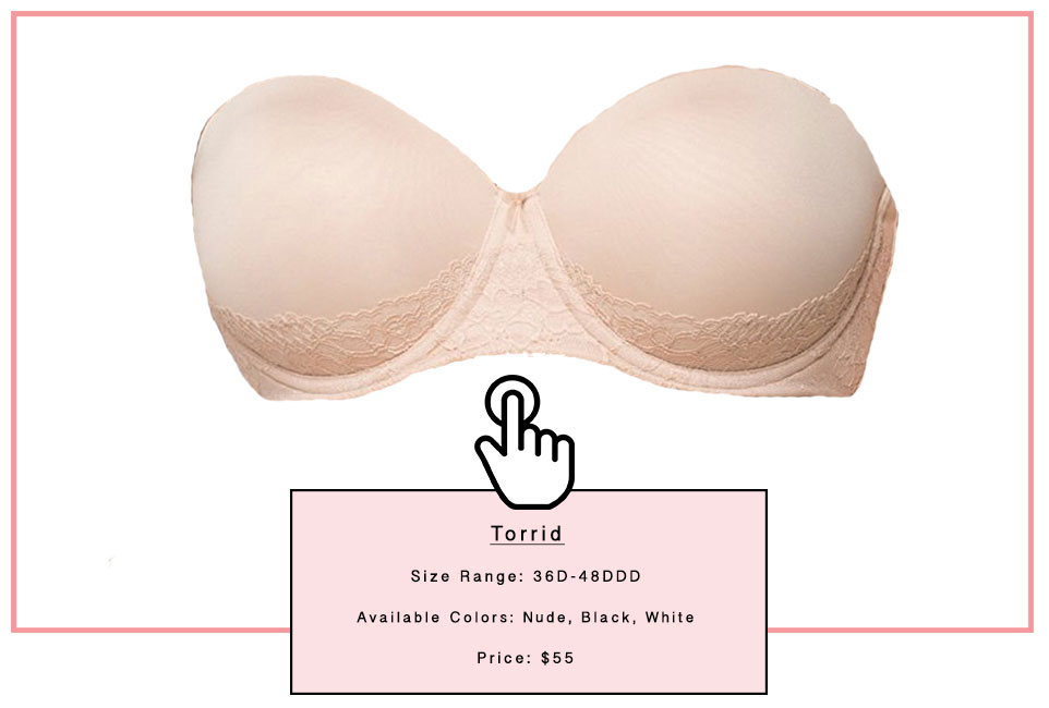 Torrid Strapless Bra For Busty Boobs