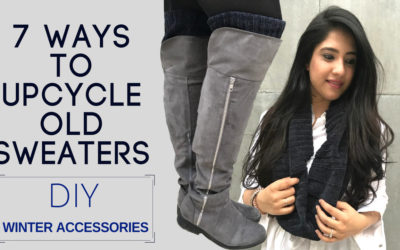 7 Ways To Upcycle Old Sweaters | DIY Winter Accessories
